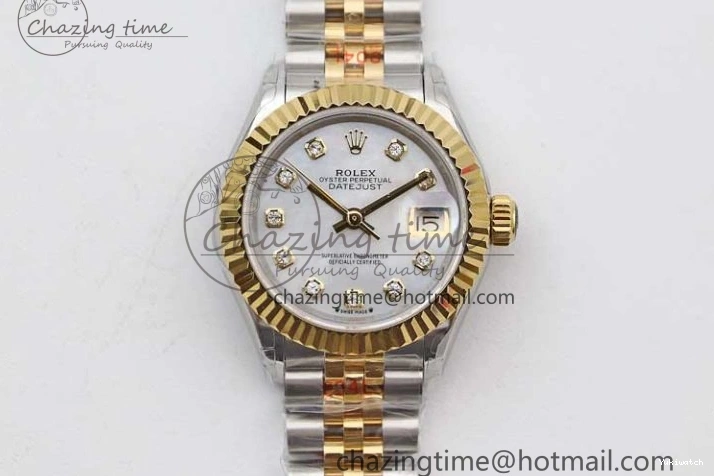 279179 TWF Best YG White SS NH05 Diamonds Bracelet Datejust Jubilee Dial 28mm Markers Edition SS on YG 0408